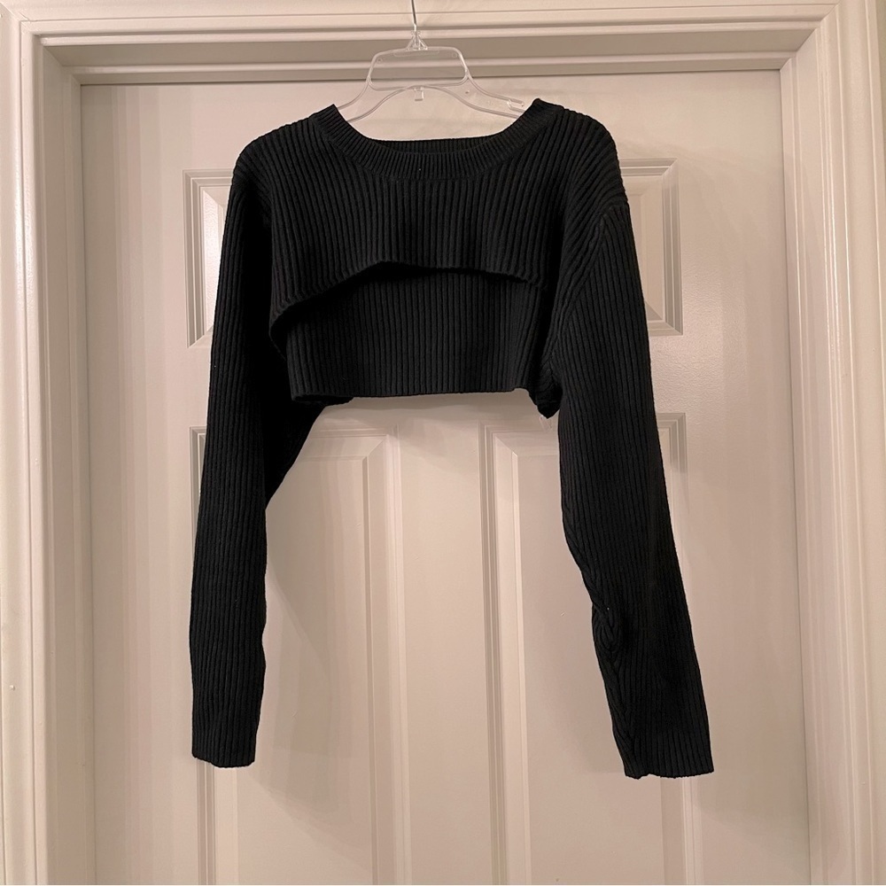 Eloquii Sweater Tanked Dress with Sleeved Shrug Size 26/28 NWOT - Picture 3 of 4